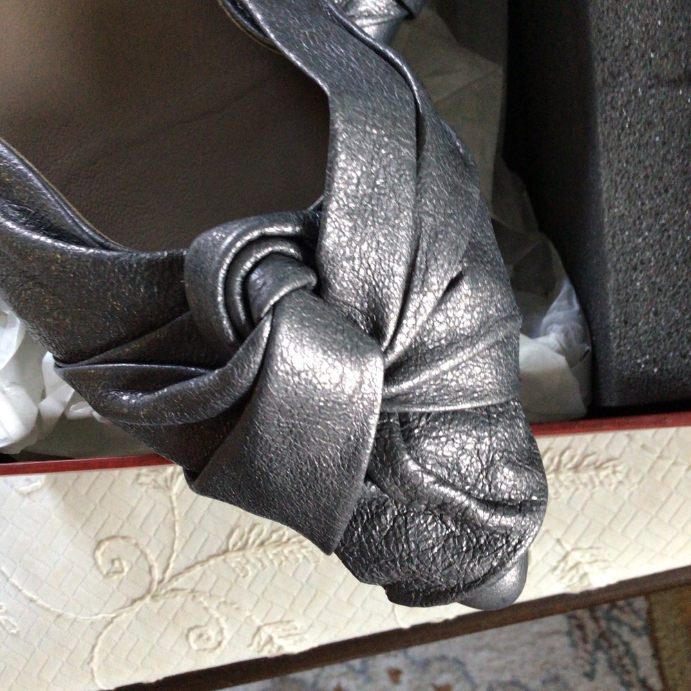 3xHP💝Donald J.Pliner Pennie Gunmetal Flats - Picture 8 of 9